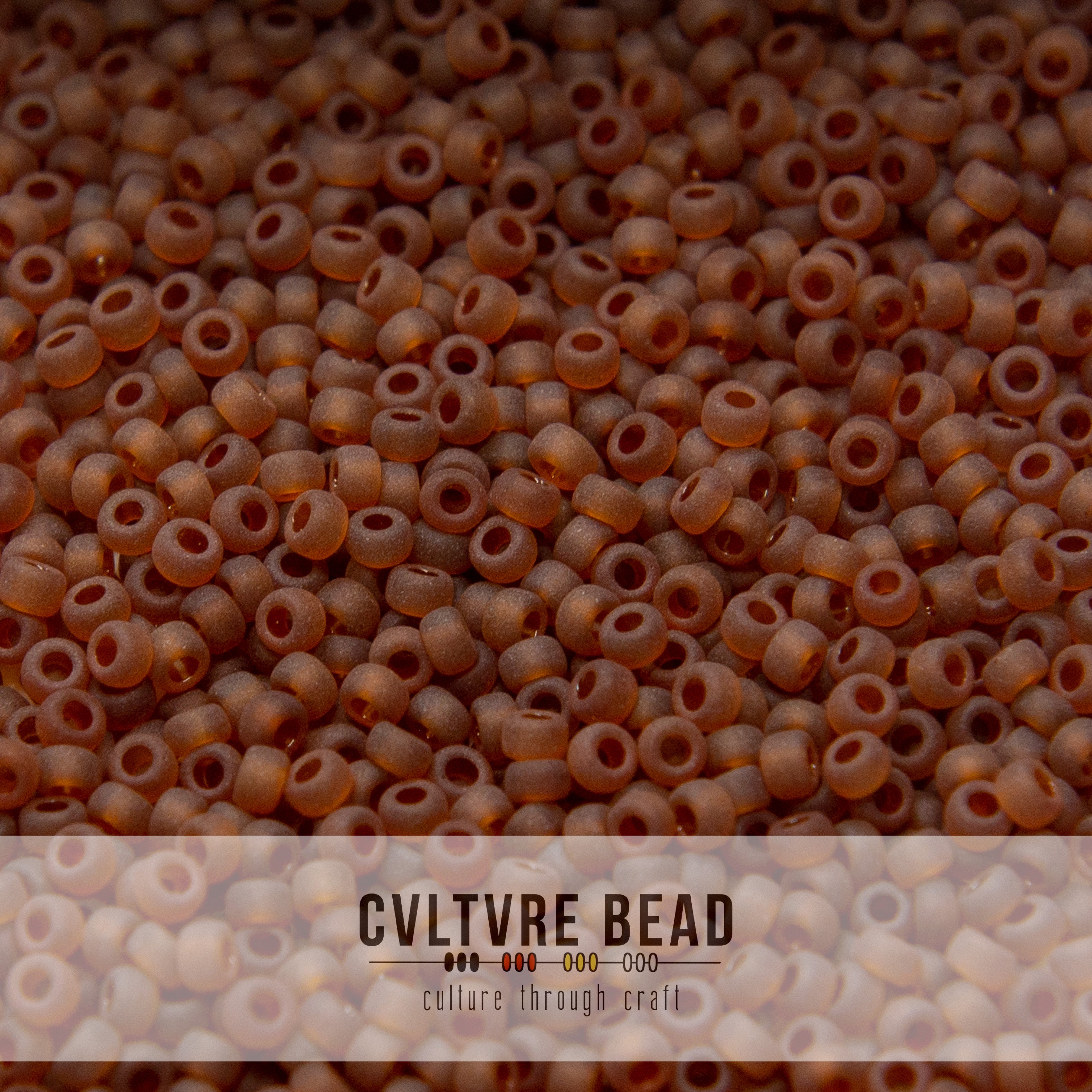 11/0 Matte Transp. Lt. Brown - 23g - Miyuki Seed Bead